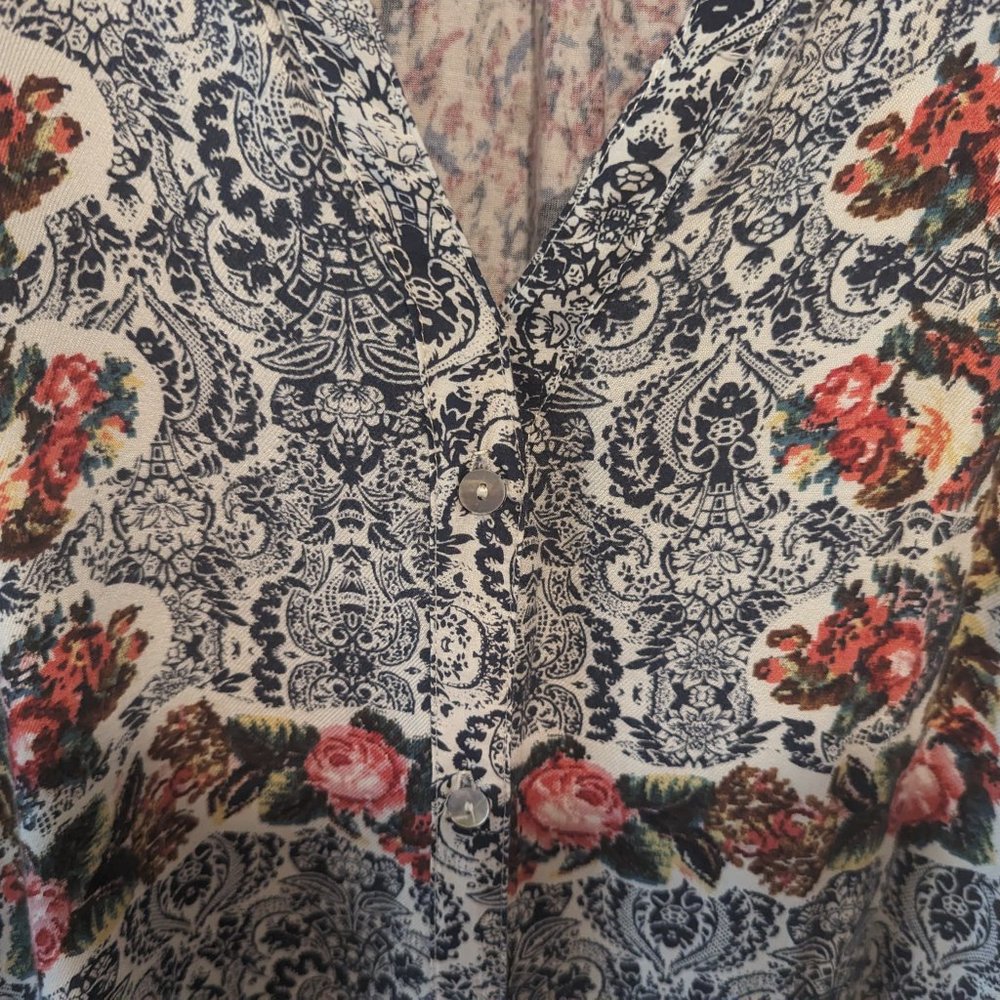 Anthropologie TINY "Perenne" Floral Button Down Shirt Dress - Picture 4 of 12